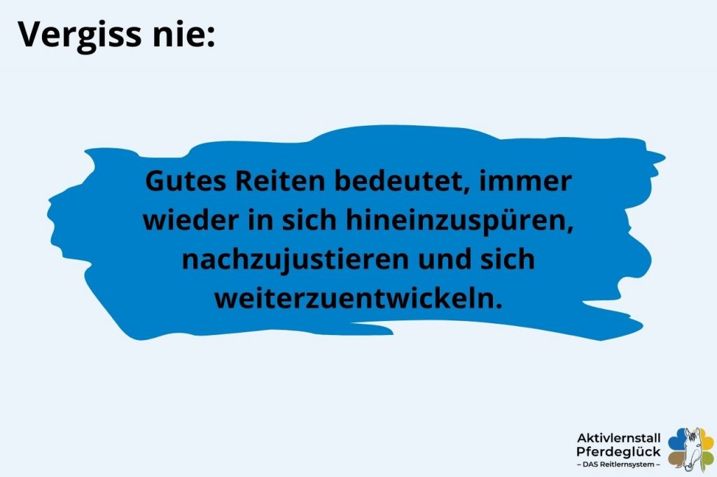 richtiger Sitz beim Reiten